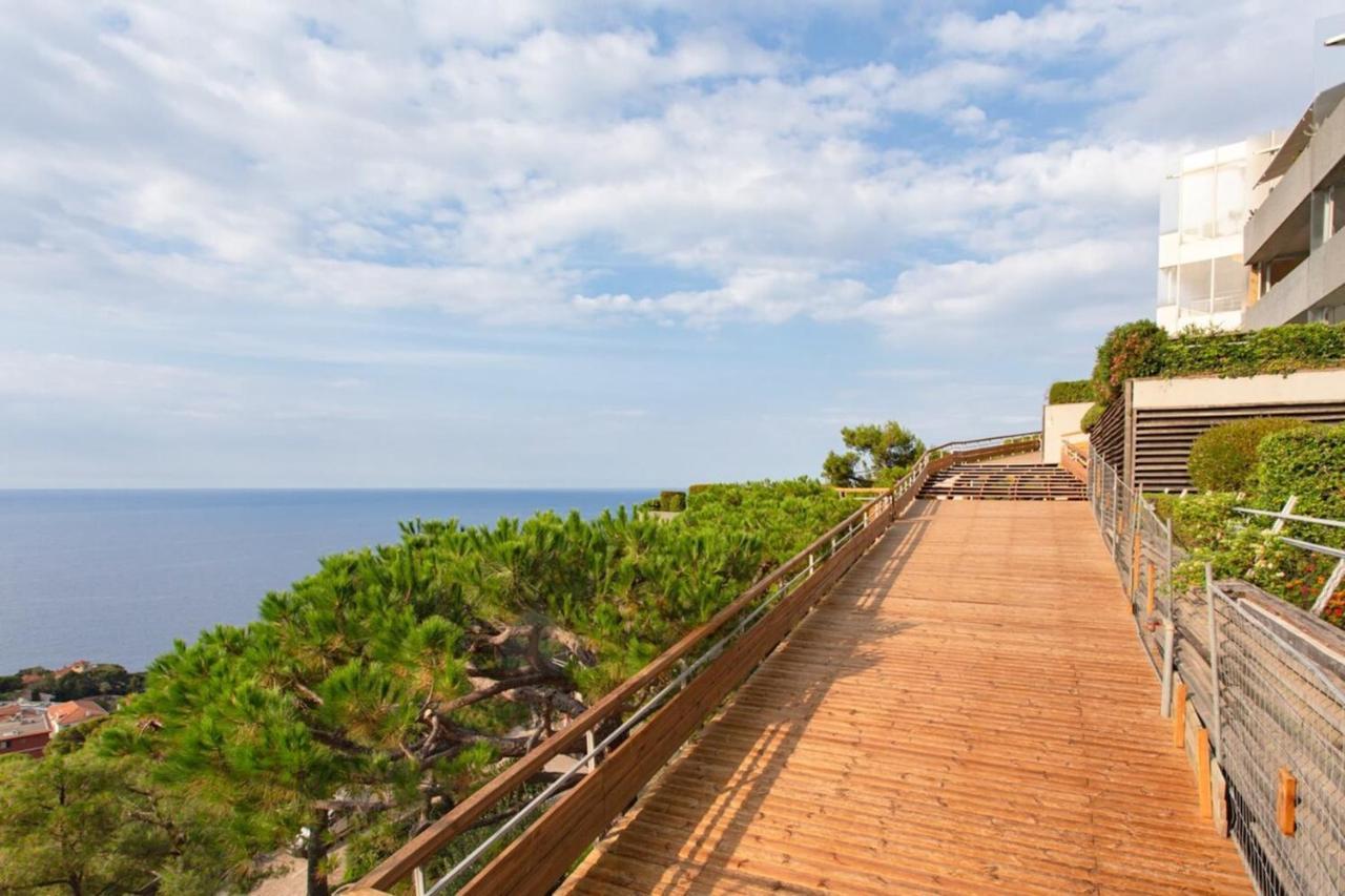 Air-Conditioned Apartment With Sea View Furnished Terrace & Parking Cap-d'Ail Esterno foto